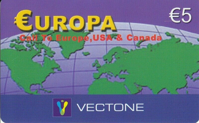 carte telefoniche - Europa (Vectone) -italia da 5  (catalogo) Col:IT-PRE-GNV-005g.5 Usata