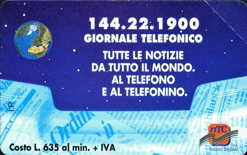 carte telefoniche - Giornale Telefonico -italia da L.10000 Mantegazza - Usata