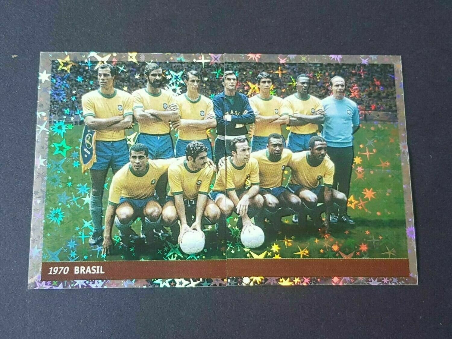 Figurina - DS - France 98 - Squadra Brasile 1970 N.2-3 -   Nuova - ITALIA