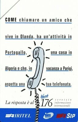 carte telefoniche - Iritel - 176 -italia da L.5000 Mantegazza - Usata