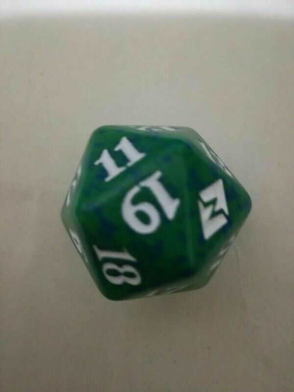 dado D20 magic battaglia per zendikar verde