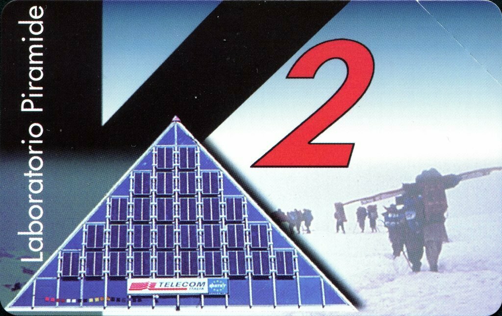 carte telefoniche - Laboratorio Piramide - K2 -italia da L.10000 Mantegazza Usata
