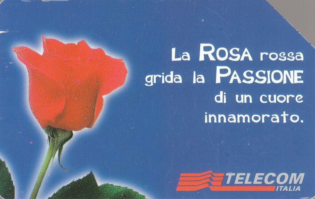 carte telefoniche - Messaggi Floreali - Rosa -italia da L.5000/€2,58 Publicenter S.p.A. (catalogo) C&C:F3164, Gol:1086 Usata