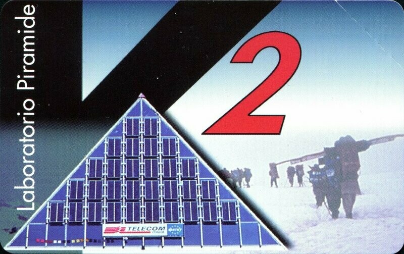 carte telefoniche - Laboratorio Piramide - K2 -italia da L.10000 Mantegazza  Usata
