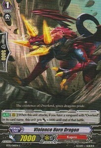 Carta Vanguard - Violence Horn Dragon [G Format] - Infinite Rebirth