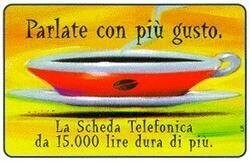 carte telefoniche - Parlate Con Più Gusto - Caffè -italia da L.10000 Mantegazza (catalogo) C&C:2836, Gol:760 Usata