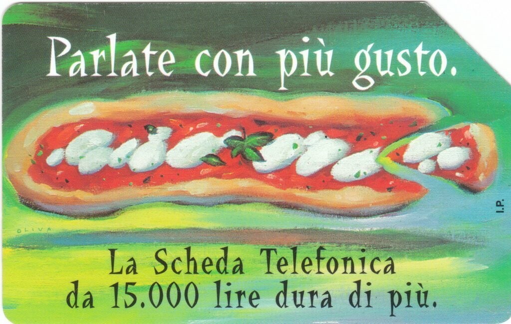 carte telefoniche - Parlate Con Più Gusto - Pizza -italia da L.5000 Mantegazza (catalogo) C&C:2766, Gol:694 Usata