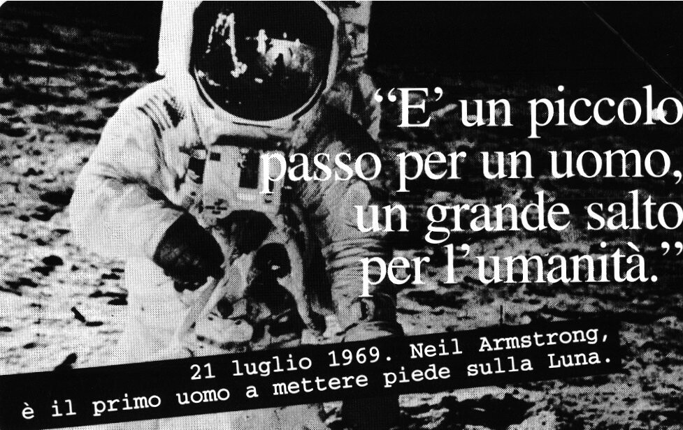 carte telefoniche - Parole Che Raccontano Un Secolo - Neil Armstrong -italia da L.10000/€5,16 Publicenter S.p.A. (catalogo) C&C:F3232, Gol:1133 Usata