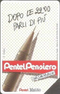 carte telefoniche - Pentel - Matito -italia da L.5000 Mantegazza (catalogo) C&C:2236, Gol:179 Usata