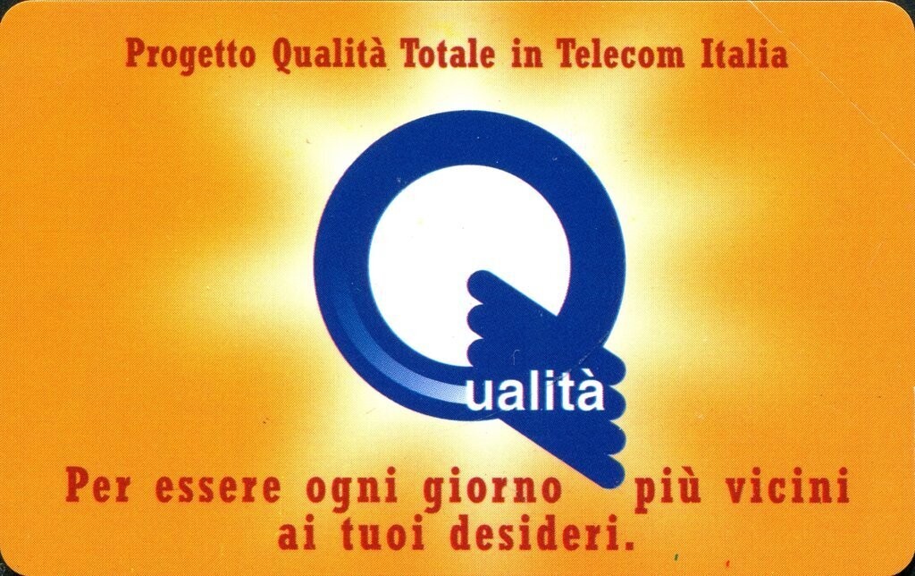 carte telefoniche - Progetto Qualità Totale (Betanumerica) -italia da L.10000 Mantegazza (catalogo) C&C:2689a, Gol:625A Usata