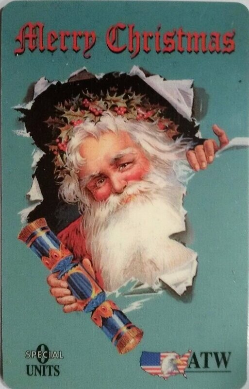 carte telefoniche - Merry Christmas (Key Card) -italia da 0 units  (catalogo) Col:IT-ATW-PRO-0003 Usata