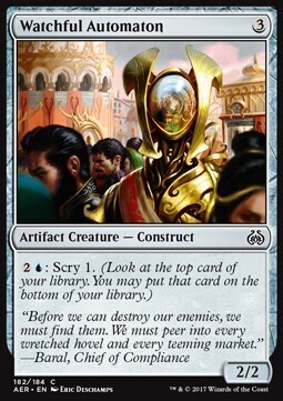 Carta MTG-Automa Vigile-AER