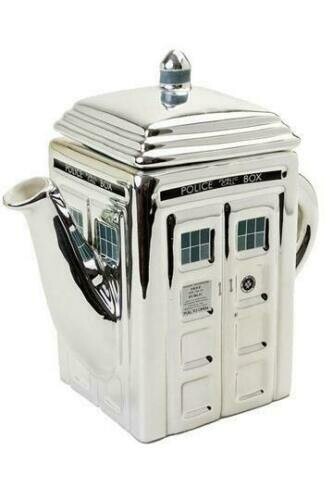 Doctor Who Teapot Tardis Silver