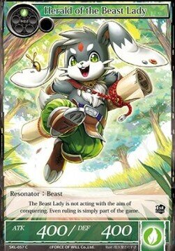 Herald of the Beast Lady- FOW -SKL-ITA-NM-foil
