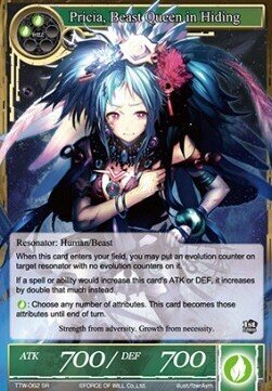 Pricia, Beast Queen in Hiding- FOW -TTW-ITA-NM