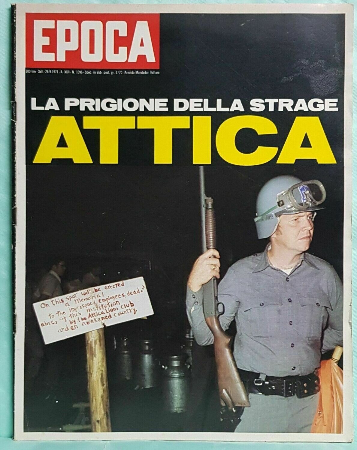 epoca rivista vintage 1971 anno XXII N.1096 - Mondadori ed