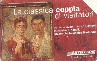 carte telefoniche - La Classica Coppia Di Visitatori -italia da L.10000 De la Rue system - Usata