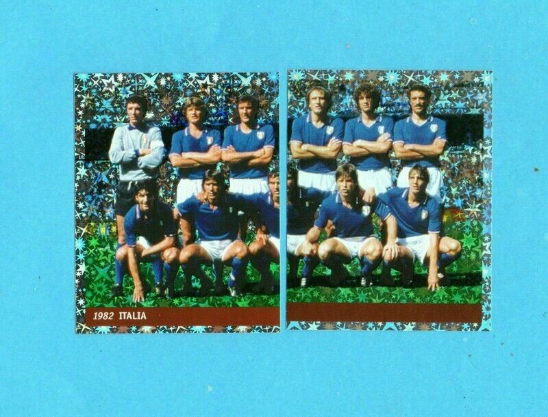 Figurina - DS - France 98 - Squadra Italia 1982 N.8-9 -   Nuova - ITALIA