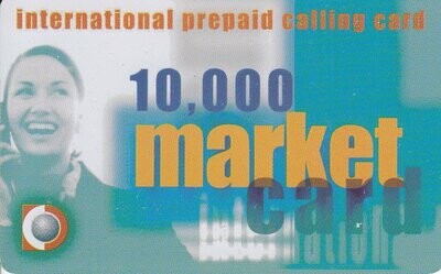 carte telefoniche - Market Card - International Prepaid Calling Card -italia da L.10000 (catalogo) Col:IT-PRE-MKC-002b Usata