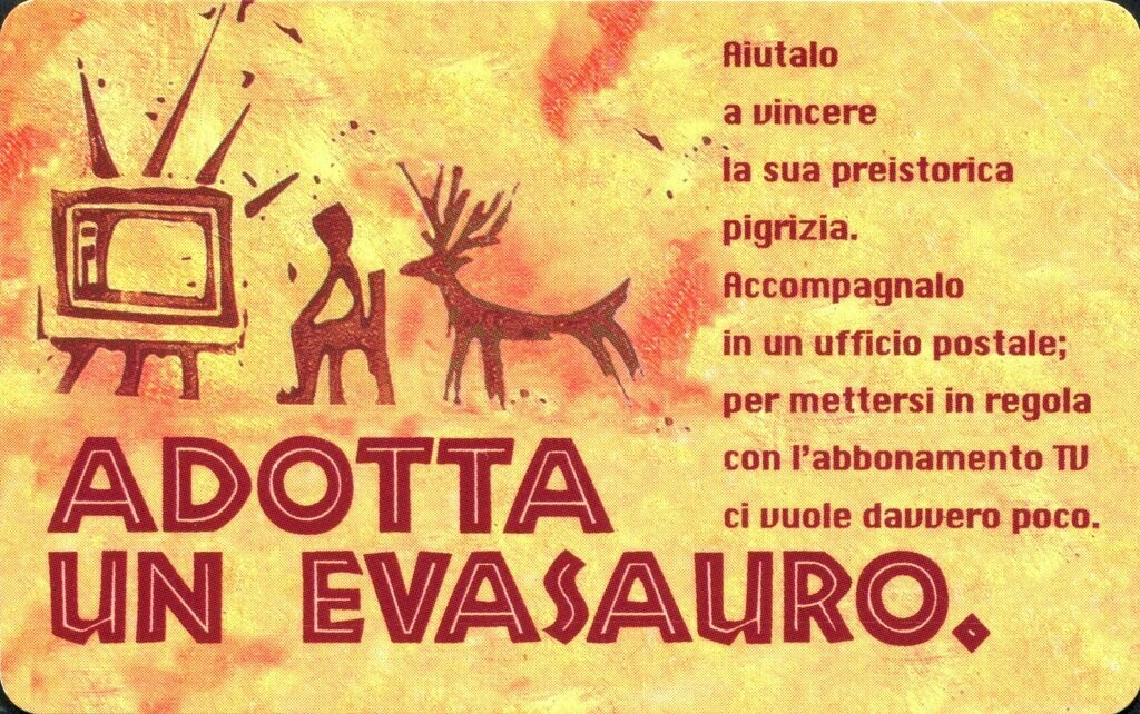 carte telefoniche - RAI - Adotta Un Evasauro -italia da L.10000 Mantegazza (catalogo) C&C:2505, Gol:454 Usata