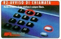 carte telefoniche - R2 - Avviso Di Chiamata -italia da L.5000 Technicard S.p.A. (catalogo) C&C:2444, Gol:406 Usata