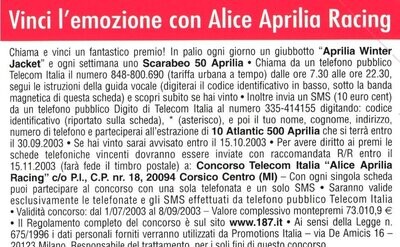 carte telefoniche - Scatta sui premi -italia da 2,5  (catalogo) C&C:F3765, Gol:1665 Usata