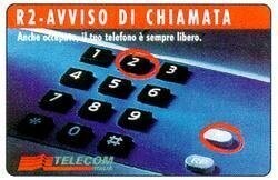 carte telefoniche - R2 - Avviso Di Chiamata -italia da L.5000 Cellograf (catalogo) C&C:2446, Gol:408 Usata