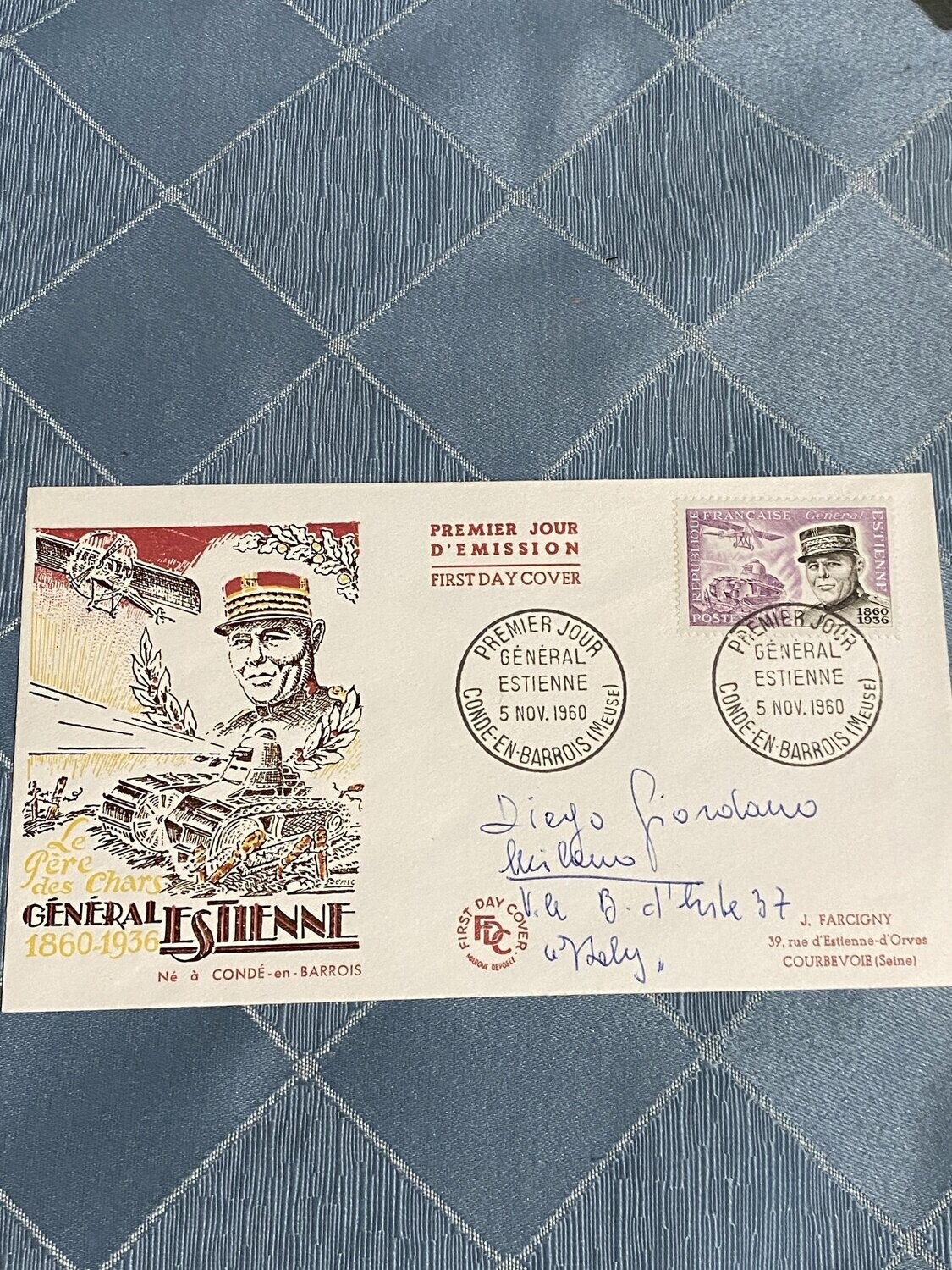 FDC Francia - General Estienne 1960  - 0,15 F