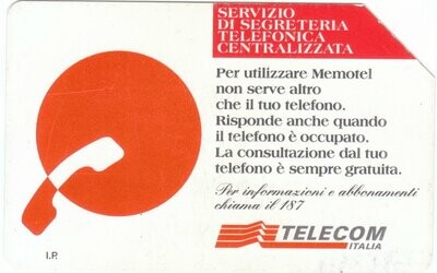 carte telefoniche - Memotel -italia da L.10000 Mantegazza (catalogo) C&C:2664, Gol:614 Usata