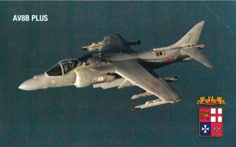 carte telefoniche - Marina Militare Italiana - AV8B Plus -italia da 5  (catalogo) C&C:F4337, Gol:2255 Usata