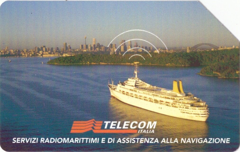 carte telefoniche - Servizi Radiomarittimi -italia da L.5000 Cellograf (catalogo) C&C:2468A, Gol:422A Usata