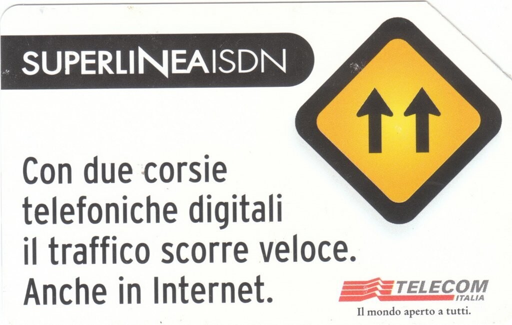 carte telefoniche - Superlinea ISDN -italia da L.5000 Publicenter S.p.A. (catalogo) C&C F3119 Usata