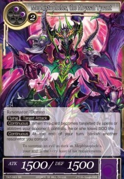 Mephistopheles, the Abyssal Tyrant- FOW -TAT-ITA-NM-foil
