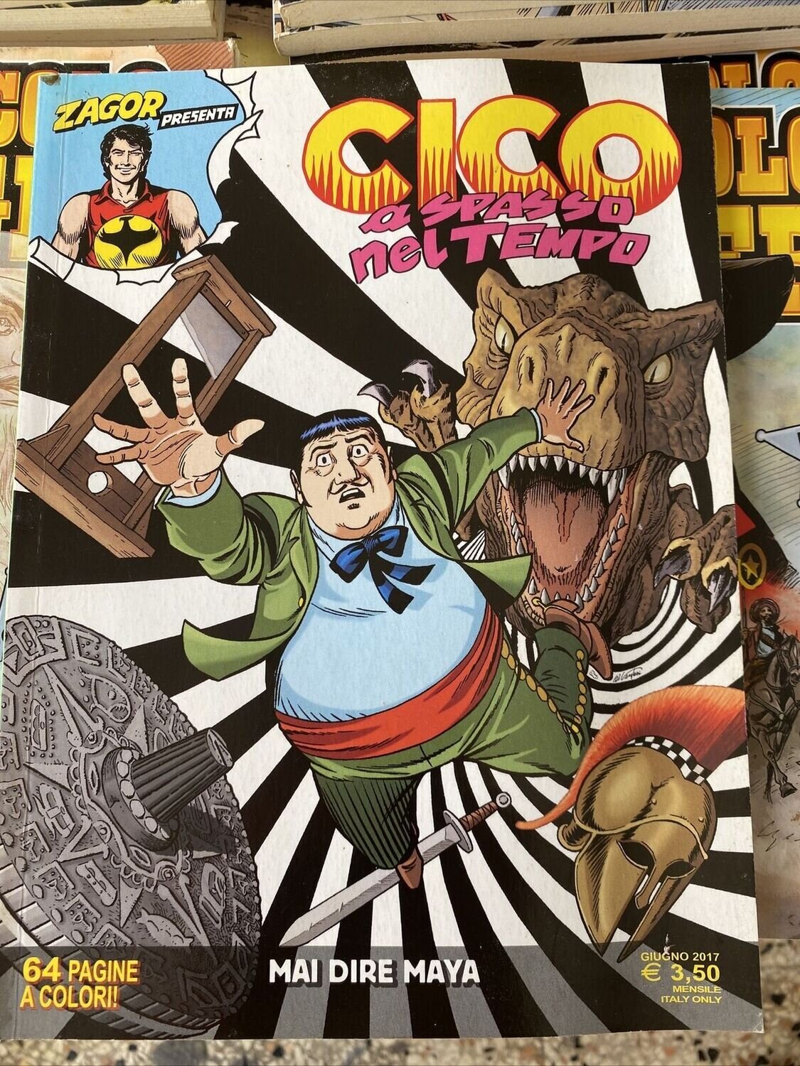Zagor Presenta Cico a spasso nel tempo 1 mai dire Maya Sergio Bonelli Editore