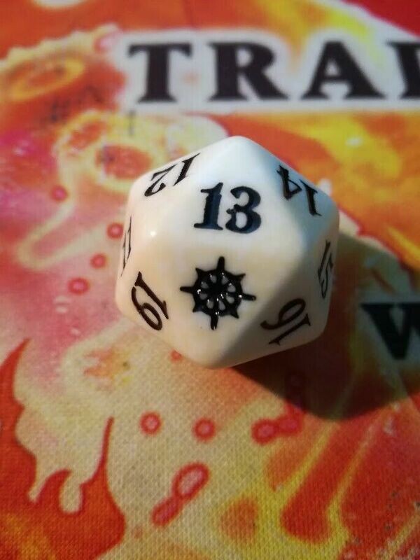 dado D20 magic ixalan bianco
