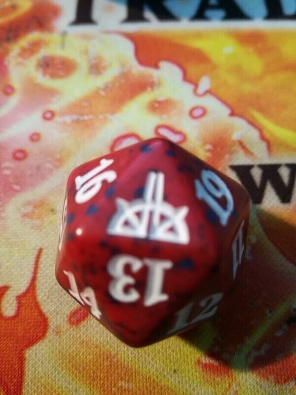 dado D20 magic rivali di ixalan rosso