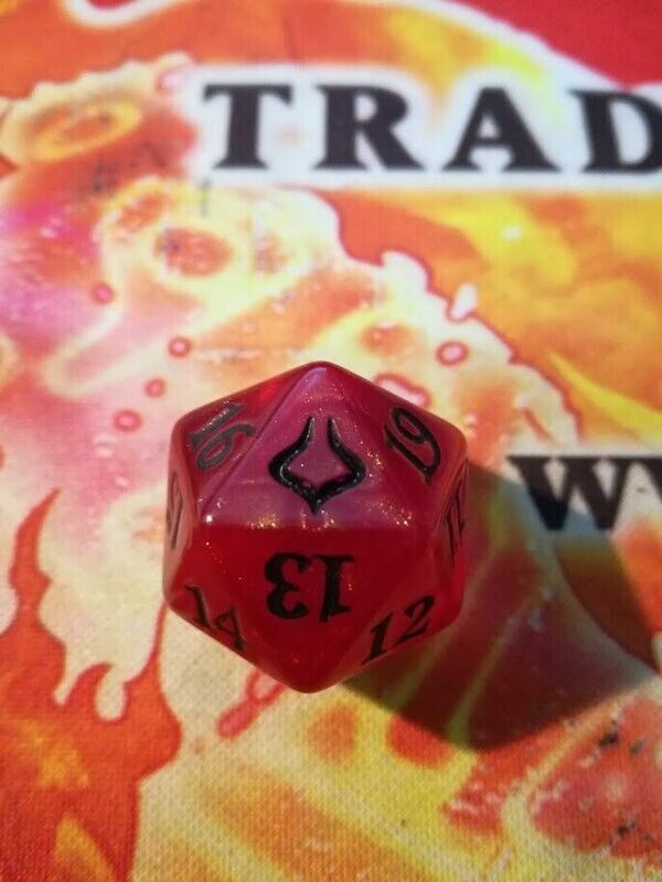 dado D20 magic l'era della rovina rosso trasparente