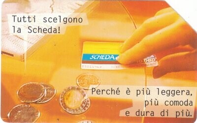 carte telefoniche - Tutti scelgono... - Mano -italia da L.10000 Technicard System S.p.A. (catalogo) C&C:2599, Gol:540 Usata