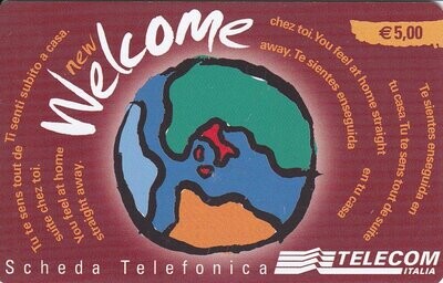 carte telefoniche - Welcome - Vinaccia - Euro WEC -italia da 5 C&C:6143 Usata