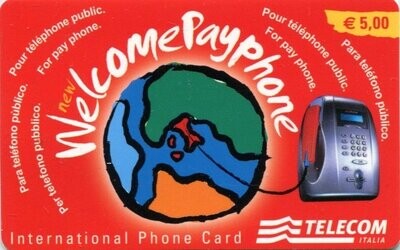 carte telefoniche - Welcome Payphone WPP -italia da 5 C&C:6177 Usata