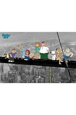 Family Guy Poster Pack On A Skyscraper 61 x 91 cm