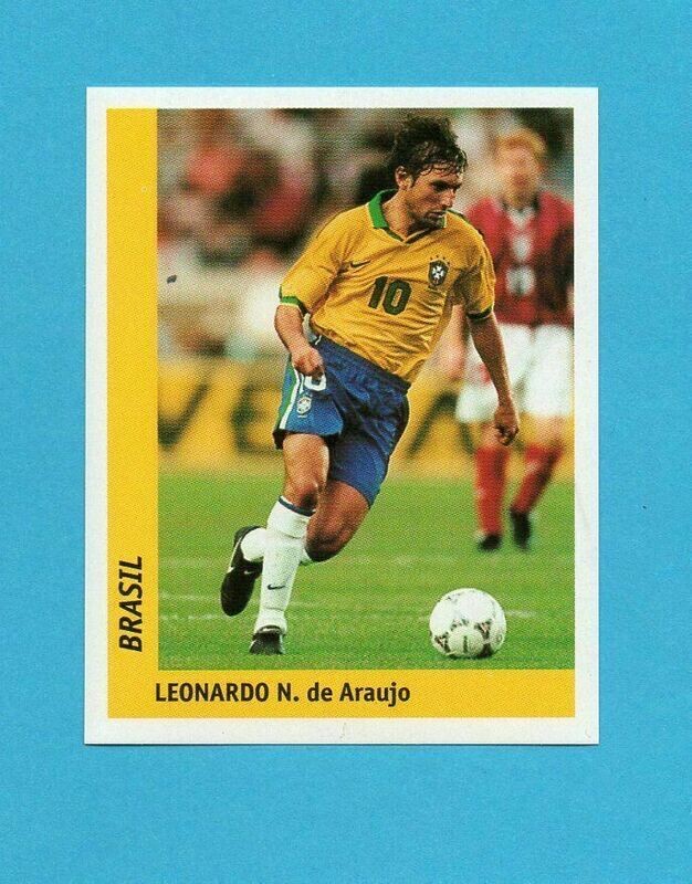 Figurina - DS - France 98 - Leonardo N.de Araujo N.28 -   Nuova