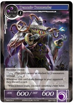 Demonic Commander- FOW -TMS-ITA-NM-foil