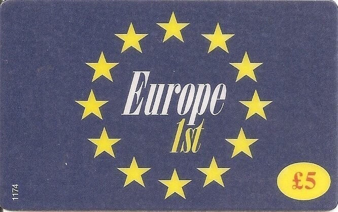 carte telefoniche - Europe 1st -Regno unito da £5 Col:GB-PRE-EIG-0005B Usata