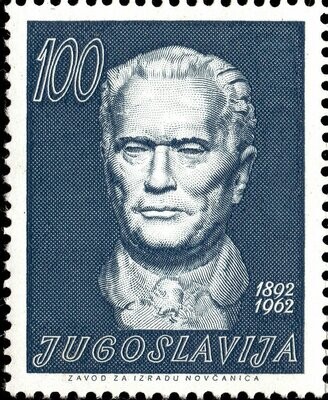 Francobollo - Yugoslavia - Marshall Josip Broz Tito (1892-1980) president of state - 100 D - 1962