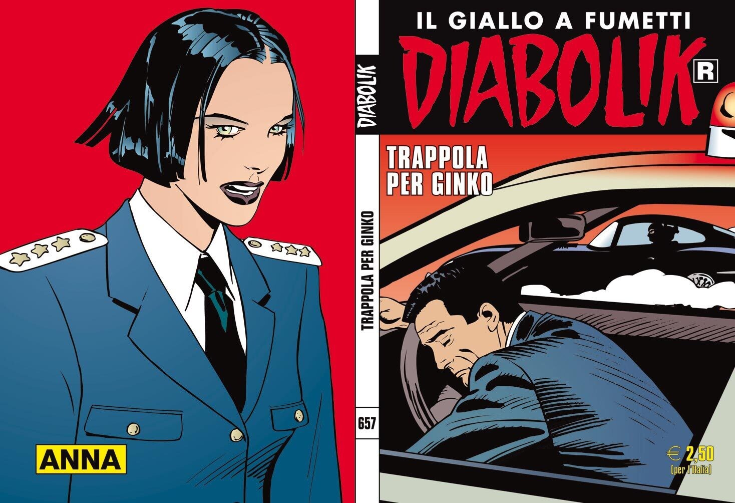 Diabolik ristampa - N.657 - TRAPPOLA PER GINKO