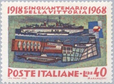 Francobollo - Rep. Italia - Naval Forces - 40 L - 1968 - Usato