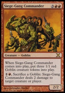Siege-Gang Commander - MTG Card - Tenth Edition - 10E- Lingua:ITA - LP