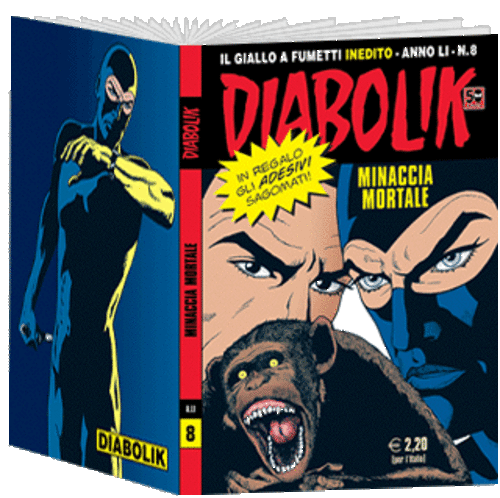 Diabolik - Anno LI - N.8 - MINACCIA MORTALE - Contiene Adesivi