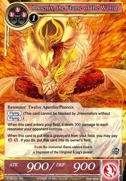 Phoenix, the Flame of the World- FOW -TTW-ITA-NM-foil
